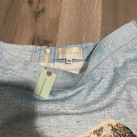 NWT Anthropologie Corey Lynn Calter Winter Wonderland Midi Skirt Size 1X - Picture 5 of 7